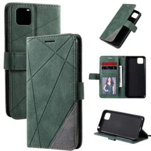 For Huawei Y5p / Honor 9s Skin Feel Splicing Horizontal Flip Leather Case with Holder & Card Slots & Wallet & Photo Frame(Green) (OEM)