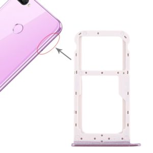SIM Card Tray + SIM Card Tray / Micro SD Card Tray for Huawei Honor 9i (Purple) (OEM)