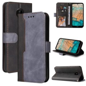 For Nokia C10 / C20 Business Stitching-Color Horizontal Flip PU Leather Case with Holder & Card Slots & Photo Frame(Gray) (OEM)