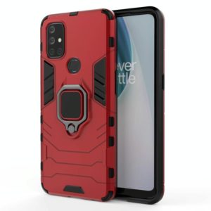 For OnePlus Nord N10 5G PC + TPU Shockproof Protective Case with Magnetic Ring Holder(Red) (OEM)