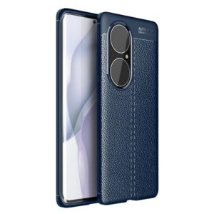 For Huawei P50 Pro Litchi Texture TPU Shockproof Case(Blue) (OEM)