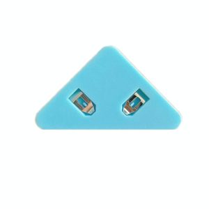14 PCS Student Test Paper Storage Triangle Book Edge Clip(Solid Blue) (OEM)