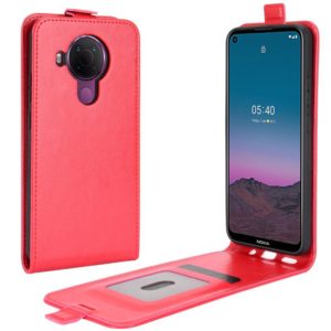 For Nokia 5.4 R64 Texture Single Vertical Flip Leather Protective Case with Card Slots & Photo Frame(Red) (OEM)