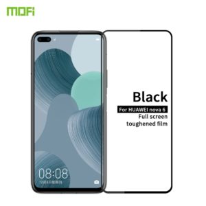 For Huawei Nova 6 MOFI 9H 2.5D Full Screen Tempered Glass Film(Black) (MOFI) (OEM)