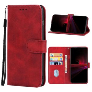 For Sony Xperia 1 IV Leather Phone Case(Red) (OEM)