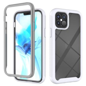 For iPhone 12 / 12 Pro Starry Sky Solid Color Series Shockproof PC + TPU Protective Case(White) (OEM)