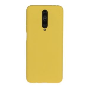 For Xiaomi Redmi K30 Solid Color Frosted TPU Phone Case(Yellow) (OEM)