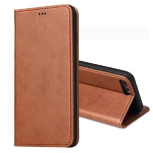 Dermis Texture PU Horizontal Flip Leather Case for iPhone 7 Plus / 8 Plus, with Holder & Card Slots & Wallet(Brown) (OEM)