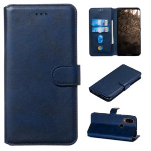 For Motorola MOTO G8 / P40 Power / One Action Classic Calf Texture Horizontal Flip PU Leather Case, with Holder & Card Slots & Wallet(Blue) (OEM)
