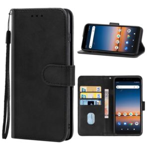 Leather Phone Case For Cricket Debut / AT&T Calypso 2(Black) (OEM)