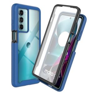 For Motorola Moto G200 5G Starry Sky Full Body Hybrid Shockproof Phone Case (Royal Blue) (OEM)