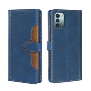 For Nokia G21/G11 Stitching Skin Feel Magnetic Buckle Horizontal Flip PU Leather Case(Blue) (OEM)