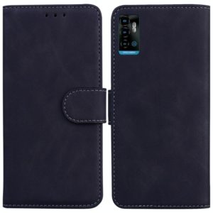 For ZTE Blade A72 / V40 Vita Skin Feel Pure Color Flip Leather Phone Case(Black) (OEM)