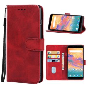 For UMIDIGI A3S Leather Phone Case(Red) (OEM)