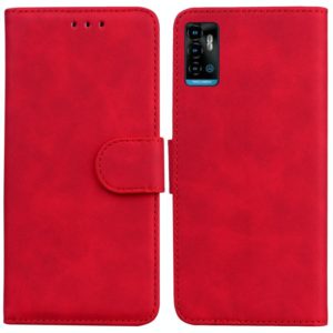 For ZTE Blade A72 / V40 Vita Skin Feel Pure Color Flip Leather Phone Case(Red) (OEM)