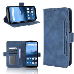 For Oukitel WP16 Skin Feel Calf Texture Card Slots Leather Phone Case(Blue) (OEM)
