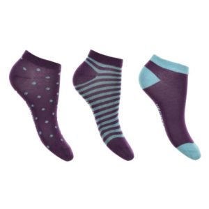 Κάλτσες 3 ζευγάρια ΣΕΤ, Χρώμα Μωβ