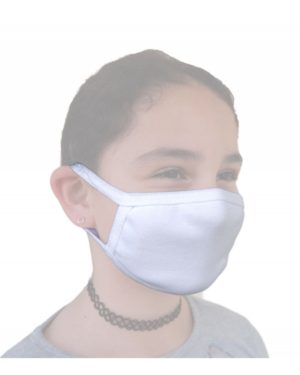 Lord Παιδική Bαμβακερή Προστατευτική Μάσκα, Χρώμα Λευκό