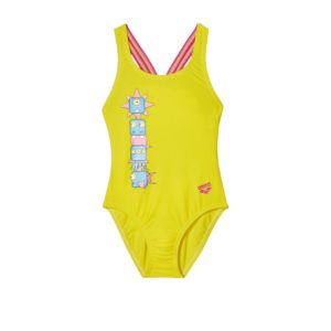 Arena Girl Swimwear KG Monster, Χρώμα Κίτρινο