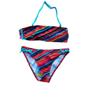 Arena Girl Swimwear Stripes Jr Bandeau, Χρώμα Πολύχρωμο