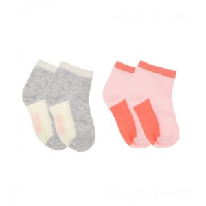 Βρεφικές Κάλτσες HECTER 2 ζευγάρια ΣΕΤ, Χρώμα Σομόν
