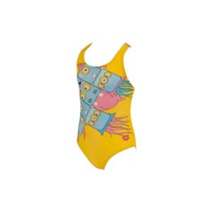 Arena Girl Swimwear KG Monster One Piece, Χρώμα Κίτρινο