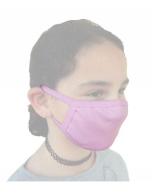 Lord Παιδική Bαμβακερή Προστατευτική Μάσκα, Χρώμα Ροζ