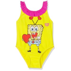 Arena Girl Swimwear Sponge Love Kids One Piece, Χρώμα Κίτρινο