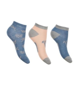 Κάλτσες HECTER 3 ζευγάρια ΣΕΤ, Χρώμα Μπλε