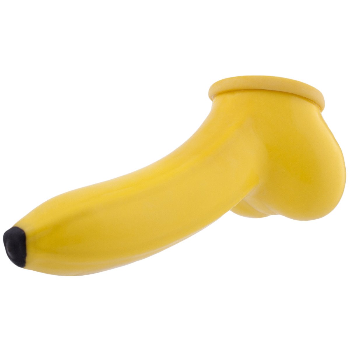 Προέκταση Πέους Latex Banana Penis Sleeve 15 cm - Κίτρινη