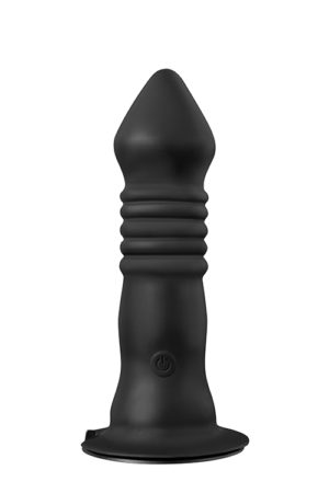Δονούμενη Πρωκτική Σφήνα Menzstuff Deluxe Butt Plug 18cm (Black) - Dreamtoys