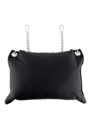 Cow Leather pillow - Black