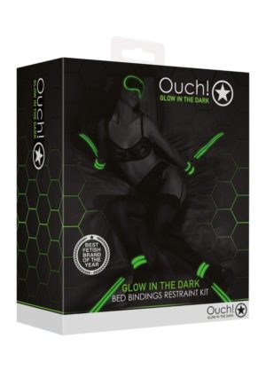 Ouch - Bed Bindings Restraint Kit - Glow in the Dark