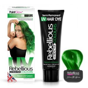 Semi-Permanent Hairdye, 70ml - Neon UV Green
