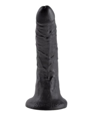 Ρεαλιστικό Ομοίωμα Πέους King Cock 18cm με Βάση Βεντούζας (Μαύρο) - Pipedream