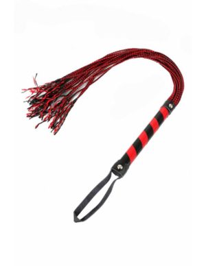Whip with 18 Leather Strips - Κόκκινο Μαστίγιο