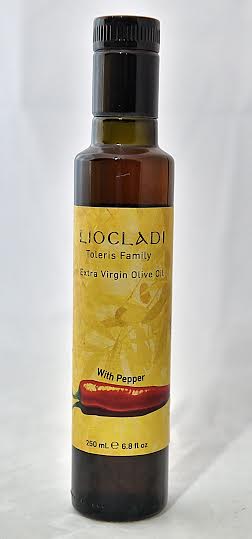 Liocladi– Extra virginoliveoil 250 ml με κόκκινη πιπεριά γυαλί