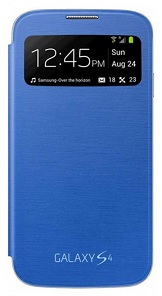 Αυθεντική Θήκη Book S-View Samsung EF-CI950BCEGWW για i9505/i9500 Galaxy S4 Ανοιχτό Μπλέ (Samsung)