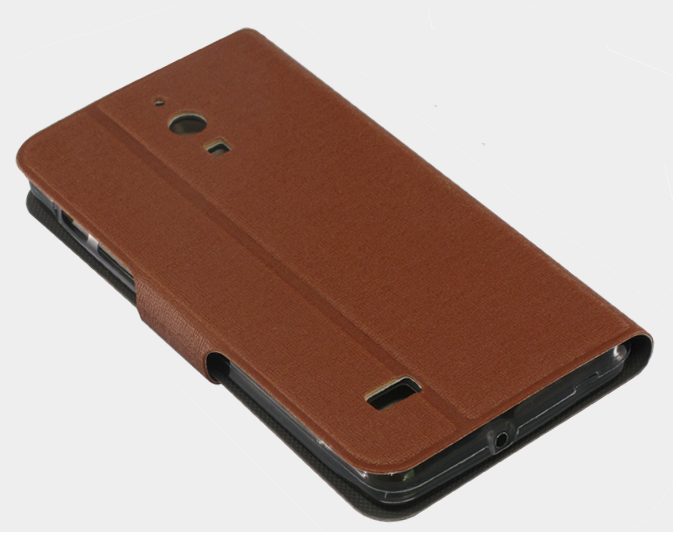 Huawei Ascend G526 Leather Cover Wallet Case Brown OEM
