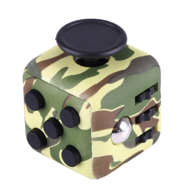 Anti Stress Fidget Cube Αγχολυτικός Κύβος Camo Πράσινο (OEM)