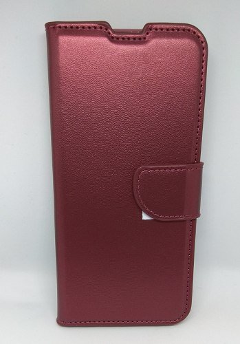 Δερμάτινη Θήκη Wallet με κούμπωμα Για Xiaomi Redmi 8 - Μπορντό (OEM)
