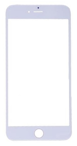 iPhone 6S Glass Lens in White (Bulk)
