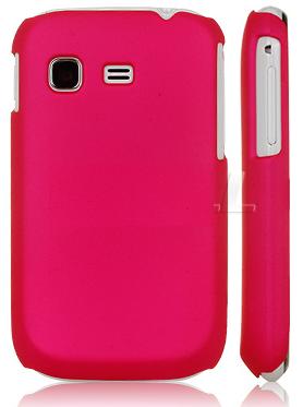 Samsung Galaxy Pocket S5300 / Plus S5301 Pink hybrid rubber skin back case (ΟΕΜ)