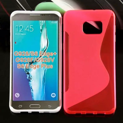 Samsung Galaxy S6 Edge + G928F - Θήκη TPU Gel S-Line Κόκκινο (ΟΕΜ)