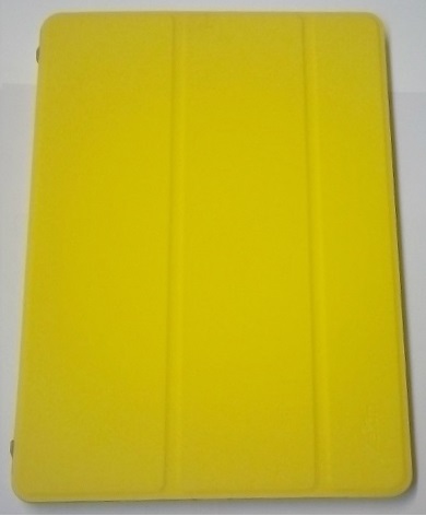 ipad Air / Air 5 - Δερμάτινη Θήκη με Πίσω Πλαστικό κάλυμμα 3Fold Κίτρινο (OEM)