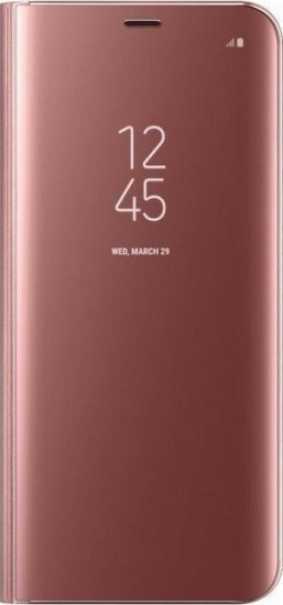 Θήκη Clear View για Samsung Galaxy A50 A505F Rose-Gold (oem)