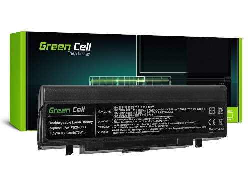Green Cell Battery for Samsung NP-P500 NP-R505 NP-R610 NP-SA11 NP-R510 NP-R700 NP-R560 NP-R509 / 11,1V 6600mAh