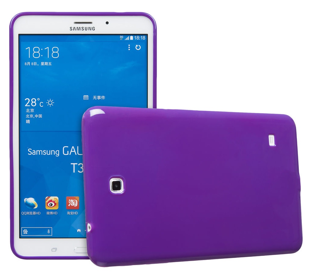 Θήκη Σιλικόνης για το Samsung Galaxy Tab 4 8 T330 Μώβ (ΟΕΜ)