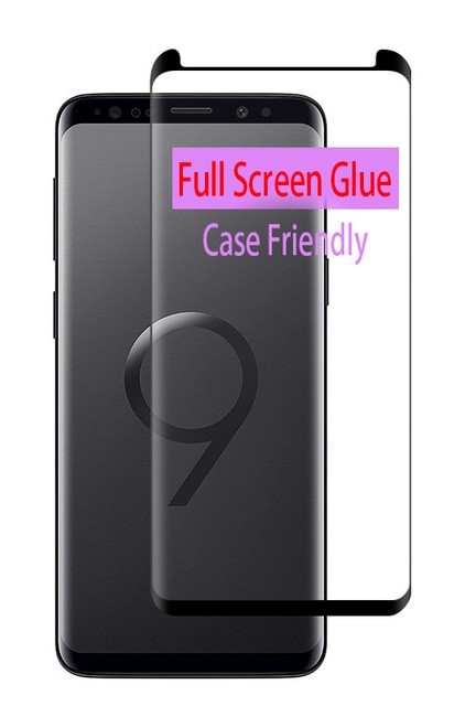 Προστατευτικό οθόνης Tempered Glass για Samsung Galaxy S9 Plus Full Glue ΜΑΥΡΗ (OEM)