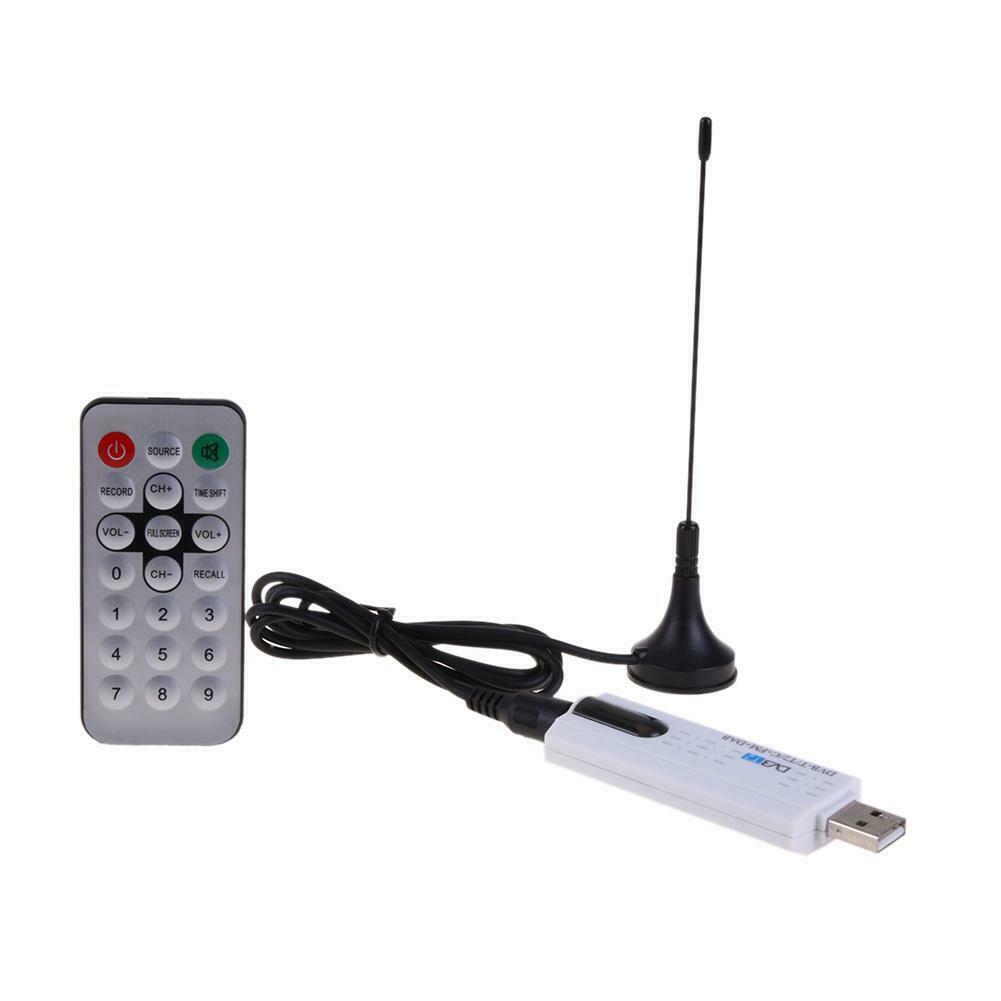 IEC Connector USB 2 Hi-Speed Digital satellite DVB t2 usb tv stick Tuner with antenna Remote TV Receiver Multimode Reception